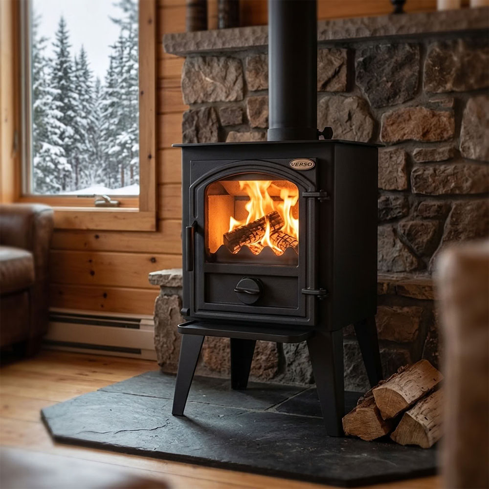 Piec na drewno Verso 1 LL CID, 7.5kW | Piece żeliwny na drewno | Piece na drewno |