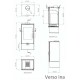 Piec na drewno Verso Ina, 7.5kW | Piece na drewno |  |