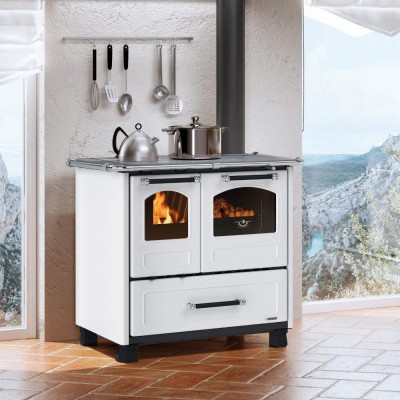 Italian wood cooker stove La Nordica Family 4.5 white, 7.5kW - Porównanie produktów