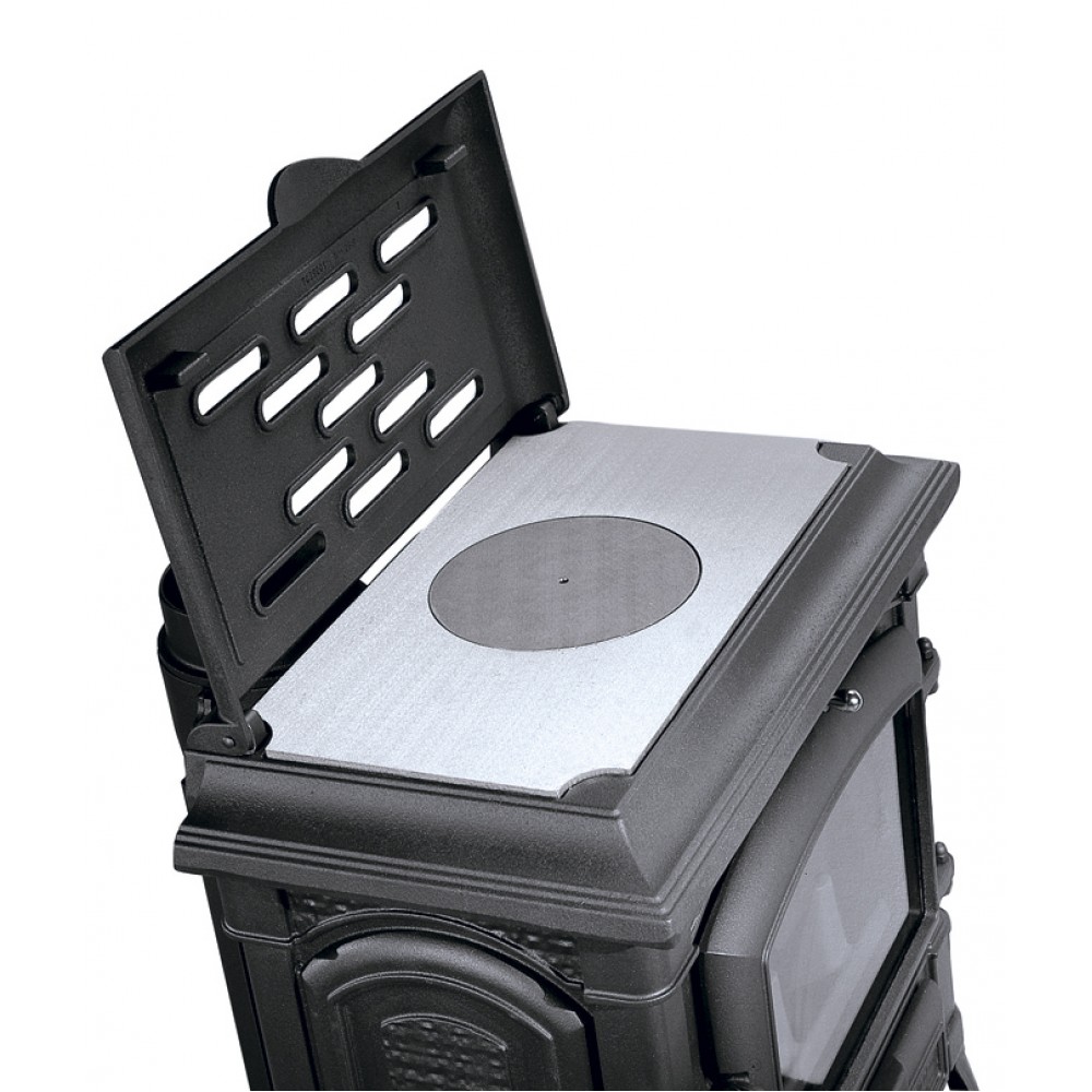 Włoski żeliwny piec na drewno La Nordica Isotta CC Lean z płytą grzewczą , 9.3kW | Kuchenki na drewno |  |