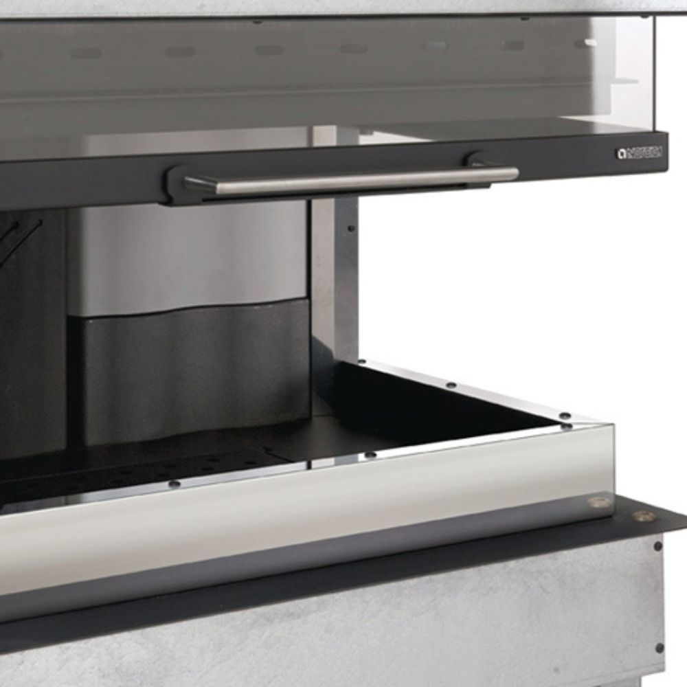 Włoski kominek żeliwny La Nordica Monoblocco 800 Angolo lewy, 10.0kW | Nowoczesne kominki | Kominki |