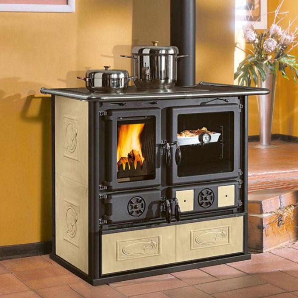 Włoska kuchenka na drewno La Nordica Rosa, ecru, 8.8kW | Kuchenki na drewno |  |