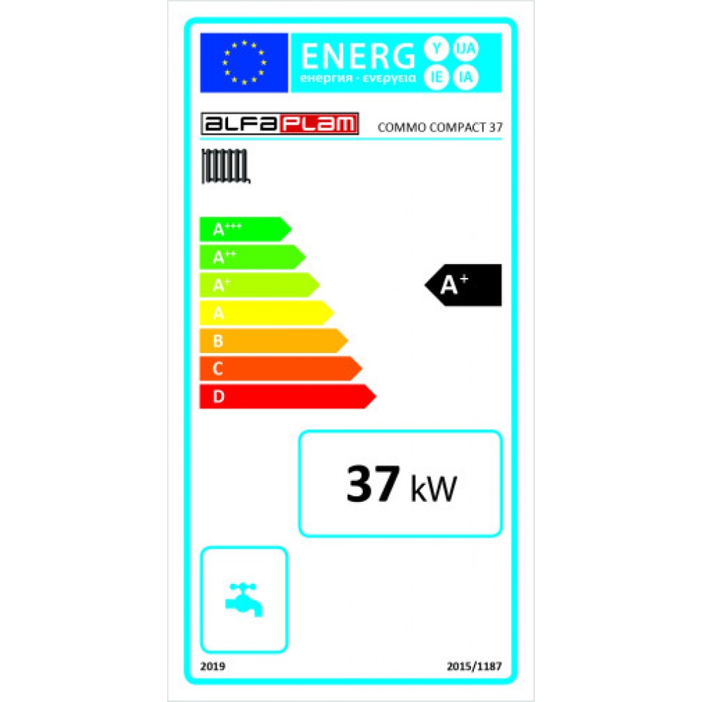 Kocioł na pellet Alfa Plam Commo Compact 37, 37kW | Kotły na pellet | Pellets |