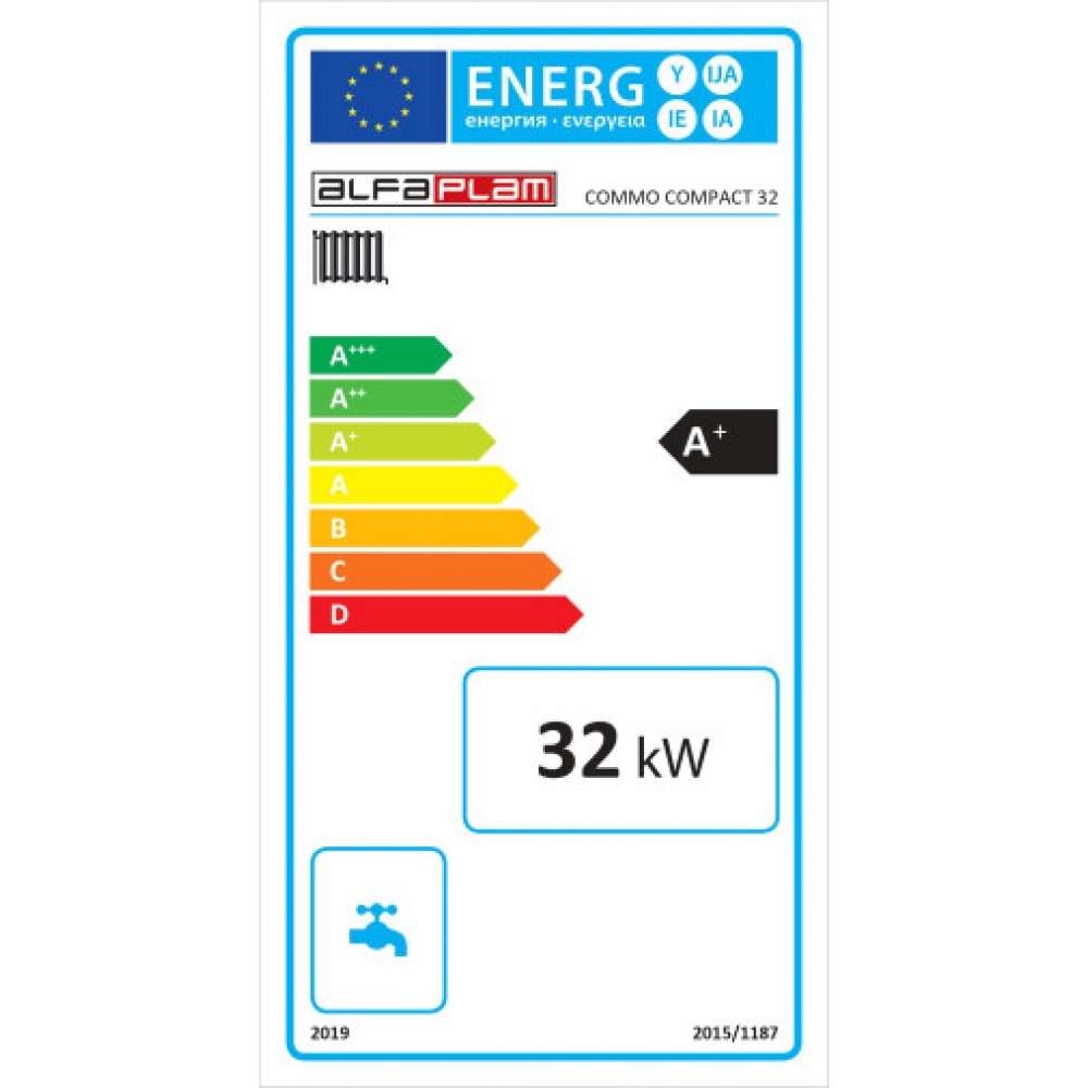 Kocioł na pellet Alfa Plam Commo Compact 32, 32kW | Kotły na pellet | Pellets |