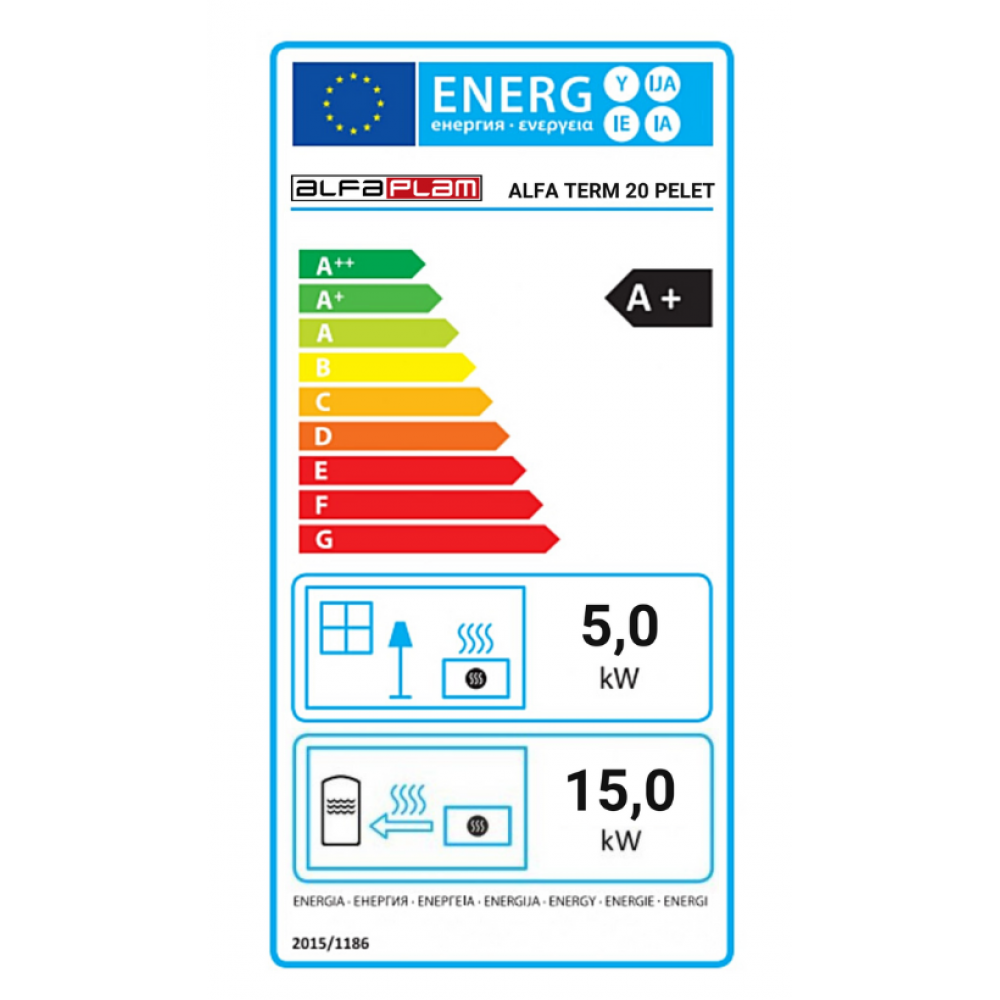 Kuchnia na pellet z płaszczem wodnym Alfa Plam Alfa Term 20 Pellet Biały, 20kW | Kuchnie na pellet |  |