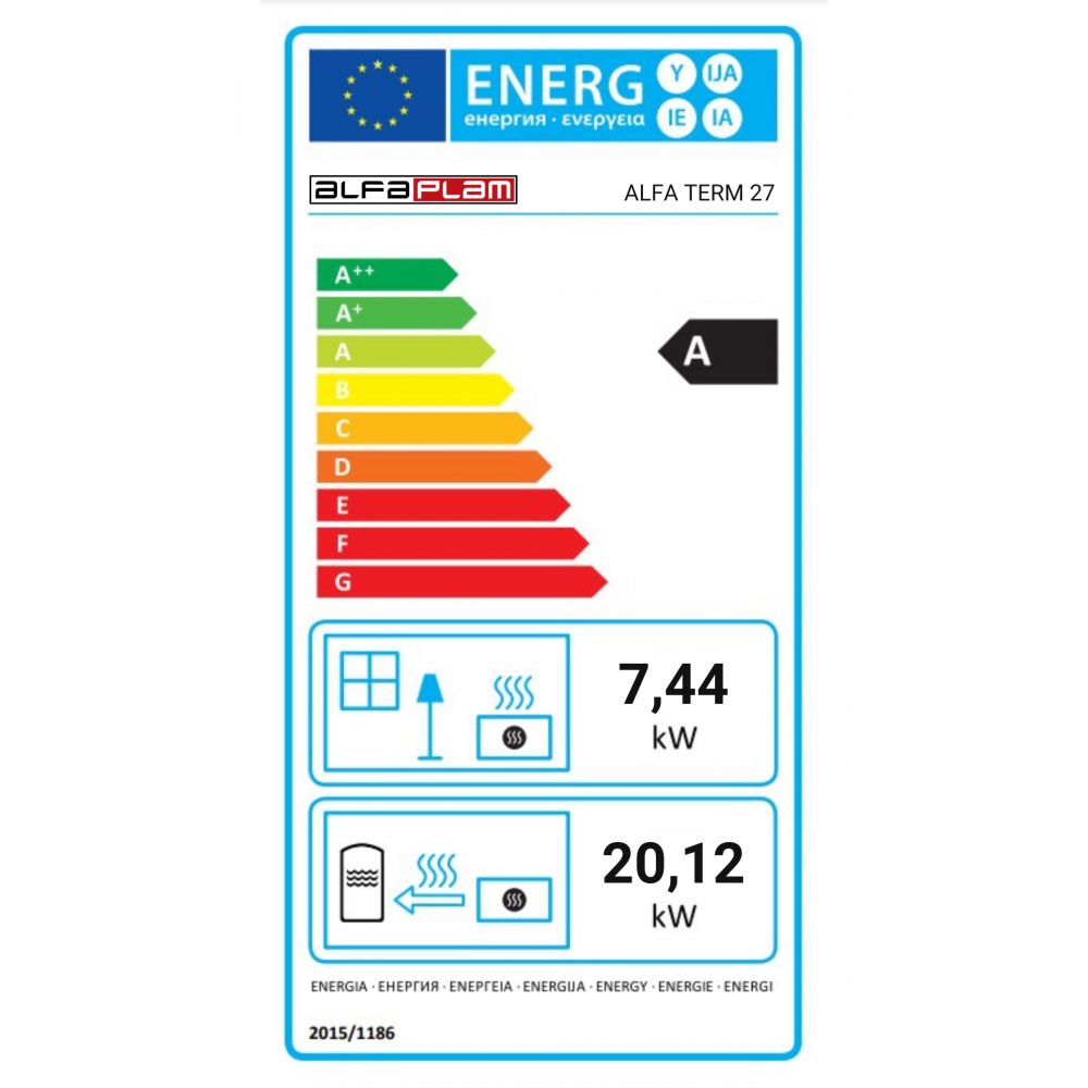 Kuchnia z płaszczem wodnym na drewno Alfa Plam Alfa Term 27, Antracyt,  27.56 kW | Kuchnie z płaszczem wodnym | Drewno |