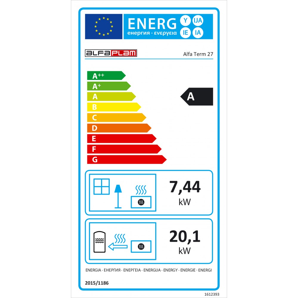 Kuchenka z płaszczem wodnym na drewno Alfa Plam Alfa Term 27, Biały, 27.56 kW | Kuchenki na drewno | Drewno |