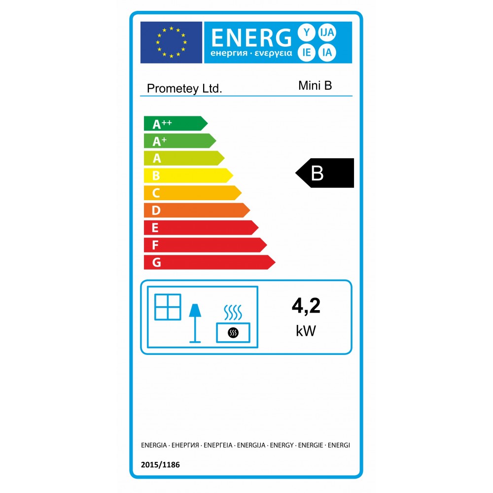 Piec na drewno Prometey Mini B, 5kW | Piece na drewno |  |