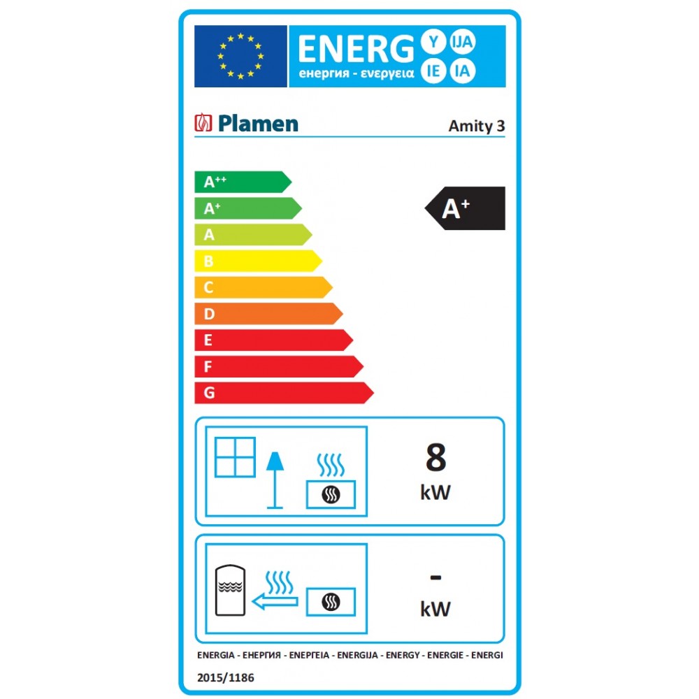 Piec na drewno Plamen Amity 3, 8kW | Piece na drewno |  |