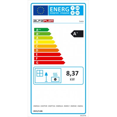 Piec na Pellet / Kominek na pellet Alfa Plam Luca Czerwony, 8kW - Porównanie produktów