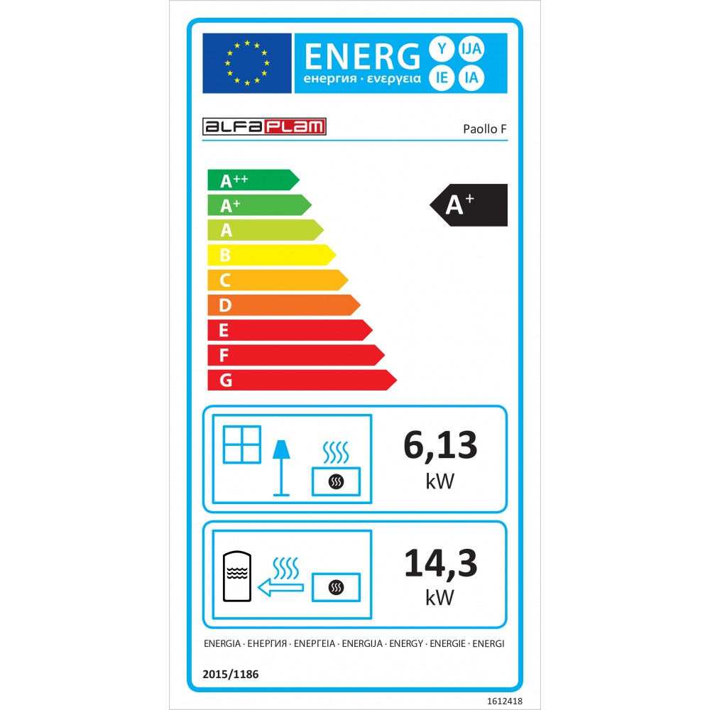 Piec z płaszczem wodnym i z piekarnikiem na drewno  Alfa Plam Paollo F, 20 kW | Piece z płaszczem wodnym na drewno | Piece na drewno |