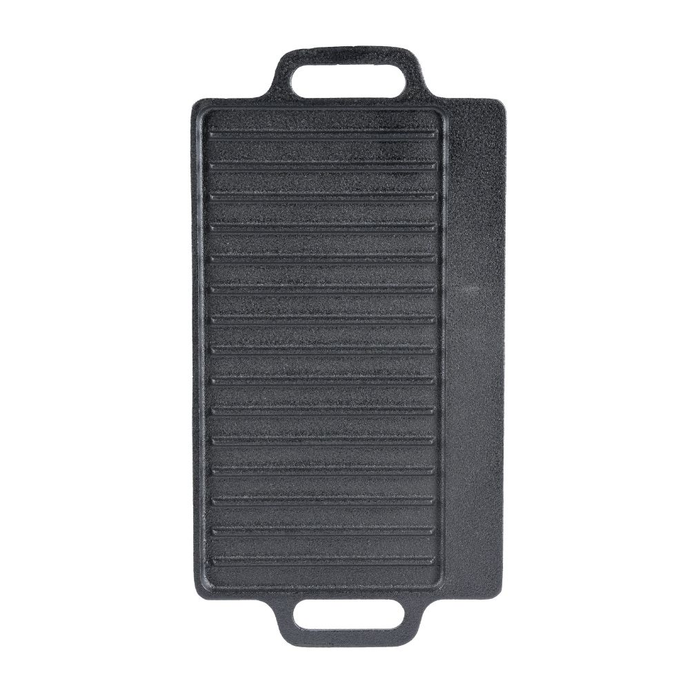Dwustronna żeliwna płyta grillowa, 43x23 cm |  |  |