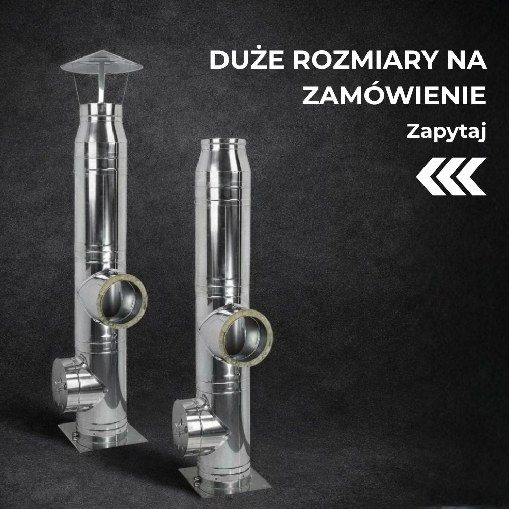 Duże przewody kominowe na indywidualne zamówienie | Komin do pieca na pellet | Kominy |