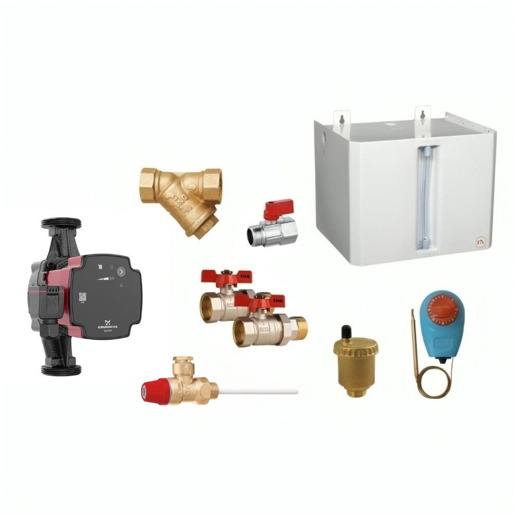 Zestaw hydrauliczny do instalacji centralnego ogrzewania typu otwartego | Zestawy hydrauliczne | Ogrzewanie Centralne |