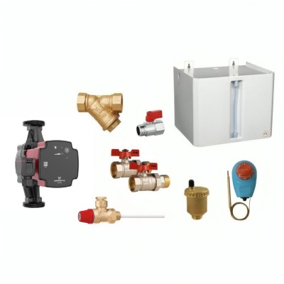 Zestaw hydrauliczny do instalacji centralnego ogrzewania typu otwartego - Ogrzewanie Centralne