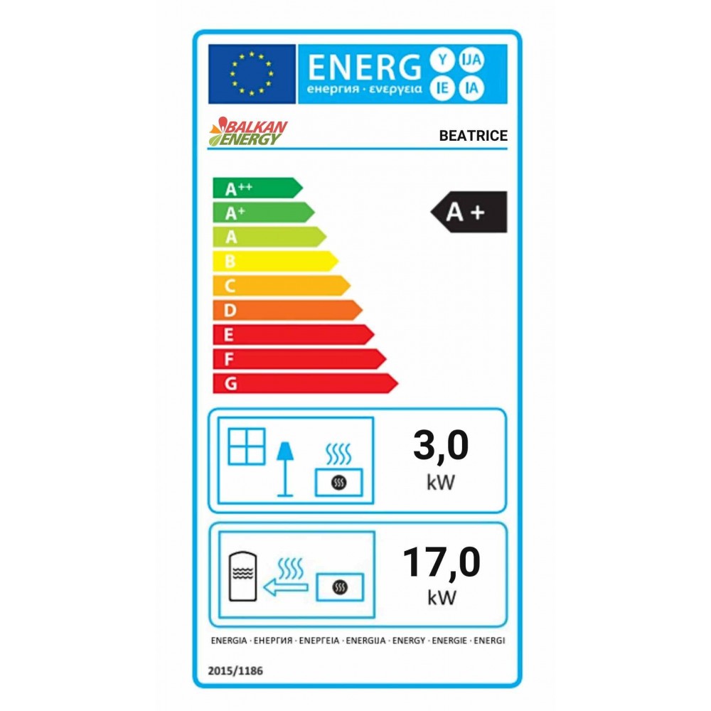 Piec / Kominek na pellet z płaszczem wodnym Balkan Energy Beatrice, 20kW | Piece / kominki na pellet z płaszczem wodnym | Piece na pellet / Kominki na pellet |