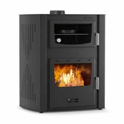 Piec na drewno z płaszczem wodnym i piekarnikiem Velmora Fire ATS HYDRO MASINA 90-30 czarny, 35kW - Porównanie produktów