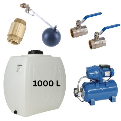 Zestaw „Woda pitna 1000L” ze zbiornikiem na wodę Narrow Mavil (biały) i pompą hydroforową Speroni - Porównanie produktów