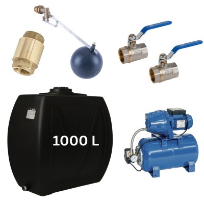 Zestaw „Woda pitna 1000L” ze zbiornikiem na wodę Narrow Mavil (czarny) i pompą hydroforową Speroni - Porównanie produktów