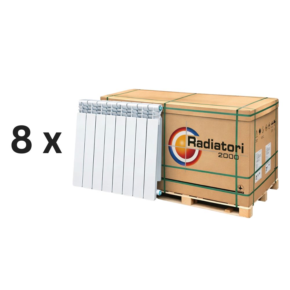 Komplet grzejników aluminiowych Helyos Evo H500, 8 szt. x 10 sekcji | Grzejniki aluminiowe | Grzejniki |