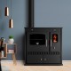 Kuchenka na drewno Prometey Perfect Eco z lewym kominem, 7kW |  |  |