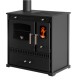 Kuchenka na drewno Prometey Perfect Eco z lewym kominem, 7kW |  |  |