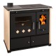 Kuchenka na drewno Prometey Perfect Practik Lux, kość słoniowa, lewy komin, 9.5kW |  |  |