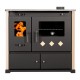 Kuchenka na drewno Prometey Perfect Practik Lux, kość słoniowa, prawy komin, 9.5kW |  |  |