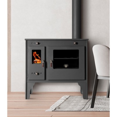 Kuchenka na drewno Prometey Retro Eco, 7kW - Piece na drewno z piekarnikiem