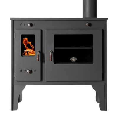 Kuchenka na drewno Prometey Retro Eco, 7kW - Piece na drewno z piekarnikiem