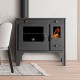 Kuchenka na drewno Prometey Retro Eco z lewym kominem, 7kW | Piece na drewno z piekarnikiem | Piece na drewno |