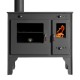 Kuchenka na drewno Prometey Retro Eco z lewym kominem, 7kW | Piece na drewno z piekarnikiem | Piece na drewno |