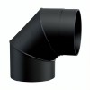 Kolano kominowe 90° MK NERO, stal, czarne, Ø150, Grubość 2mm