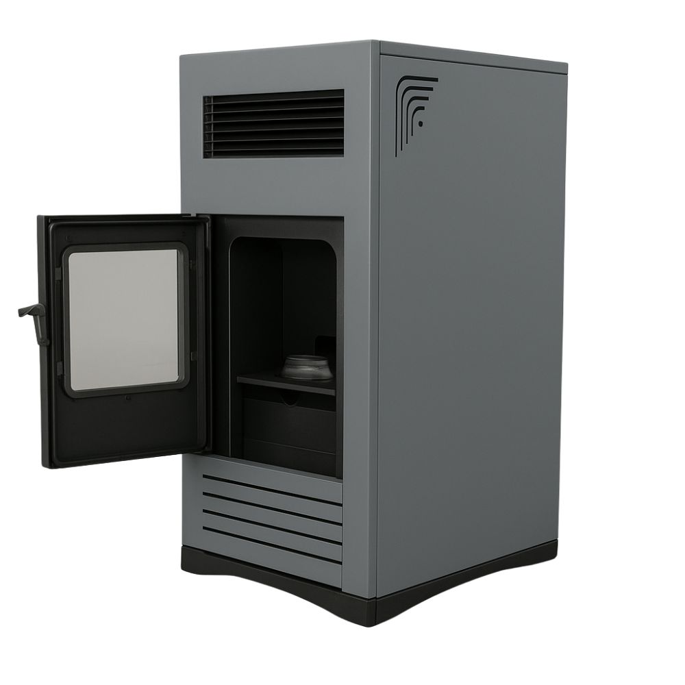 Piec na Pellet / Kominek na pellet Mytherm Angela TA 8 PRO szary, 8kW | Piece na pellet / Kominki na pellet |  |