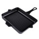 Patelnia grillowa żeliwna emaliowana Hosse, Black Onyx, 26x32cm | Patelnia grillowa żeliwna | Patelnia żeliwna |