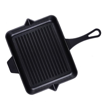 Patelnia grillowa żeliwna emaliowana Hosse, Black Onyx, 26x32cm - Patelnia żeliwna