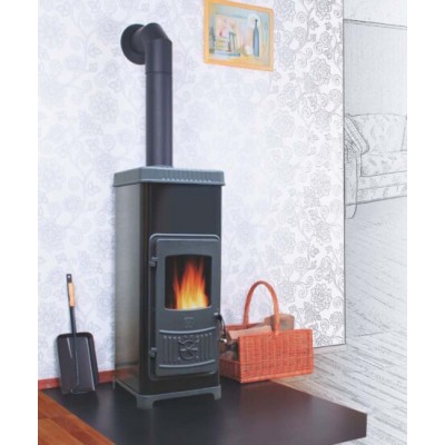 Piec na drewno Plamen Dora 10N czarny, 7.2kW - Piece na drewno