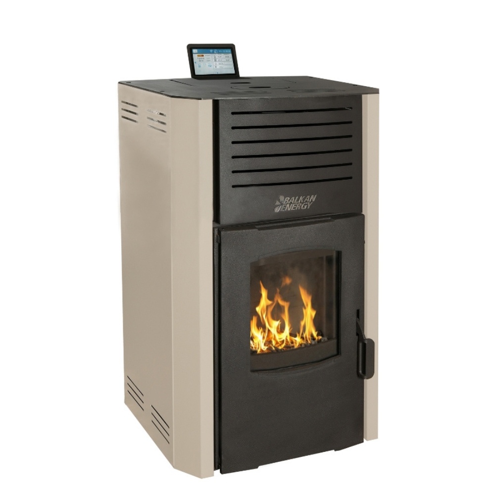 Piec / Kominek na pellet z płaszczem wodnym Balkan Energy Beatrice, 20kW | Piece / kominki na pellet z płaszczem wodnym | Piece na pellet / Kominki na pellet |