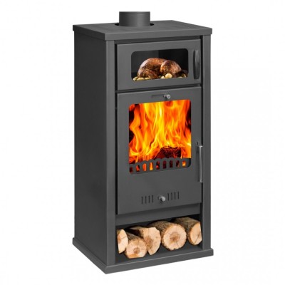 Piec z piekarnikiem na drewno Balkan Energy Troy, 7.8 kW - Kominki na drewno