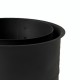 Podwójna rozeta kominowa MK NERO, stal, czarne, 115 mm, Ø150 | Rura kominowa | Kominy |
