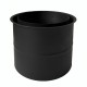 Podwójna rozeta kominowa MK NERO, stal, czarne, 115 mm, Ø150 | Rura kominowa | Kominy |