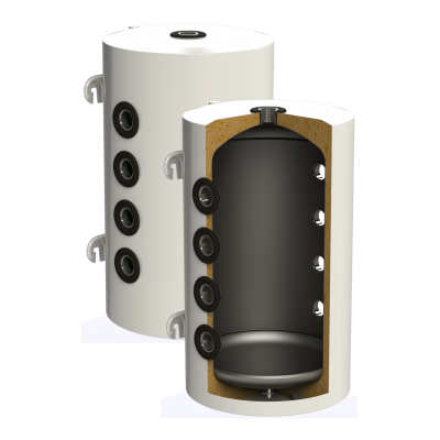 Zbiornik buforowy Sunsystem, Model PSEM 100, Pojemność 100L Vessel, Emaliowane - Zbiorniki buforowe