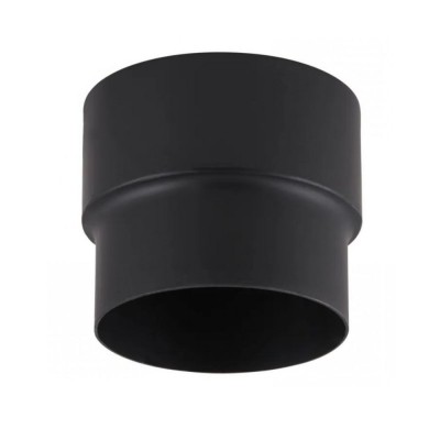 Adapter kominowy PARKANEX, stal, czarne, Ø120-130, Grubość 2mm - Kominy