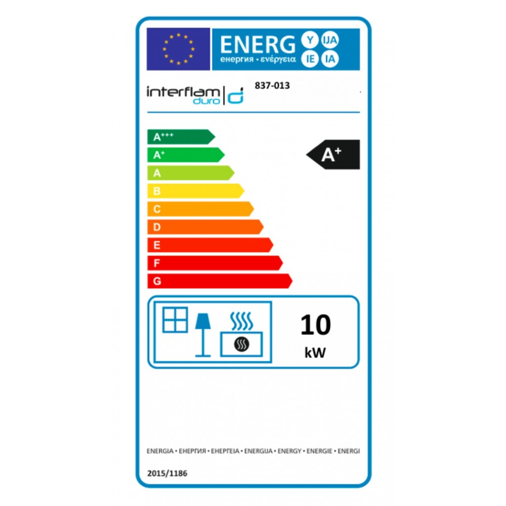 Wkład kominkowy UNIFLAM 660 DURO z systemem DGP i dolotem powietrza, prawa strona, 10 kW | Wkłady Kominkowe | Kominki |