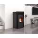 Piec / Kominek na pellet z płaszczem wodnym Alfa Plam Commo 15 Czarny, 15kW | Piece / kominki na pellet z płaszczem wodnym | Piece na pellet / Kominki na pellet |