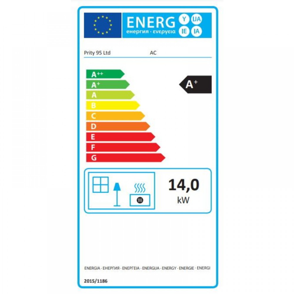 Wkład kominkowy Prity AC żeliwny, 14 kW | Kominki żeliwny | Kominki |