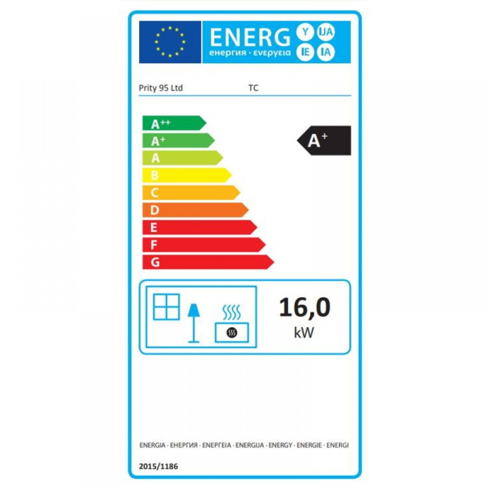 Wkład kominkowy Prity TC żeliwny, 16 kW | Wkłady Kominkowe | Kominki |