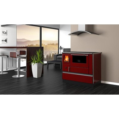 Kuchenka na drewno Alfa Plam Dominant 90H, Czerwony, 6.5 kW - Porównanie produktów