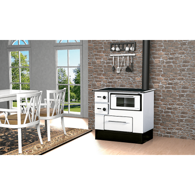 Kuchenka na drewno Alfa Plam Regular 46, Biały, 5 kW - Porównanie produktów