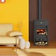 Piec z płaszczem wodnym na drewno Prity K2 CP W13 z żeliwną płytą wierzchnią, 15 kW | Piece z płaszczem wodnym na drewno | Piece na drewno |